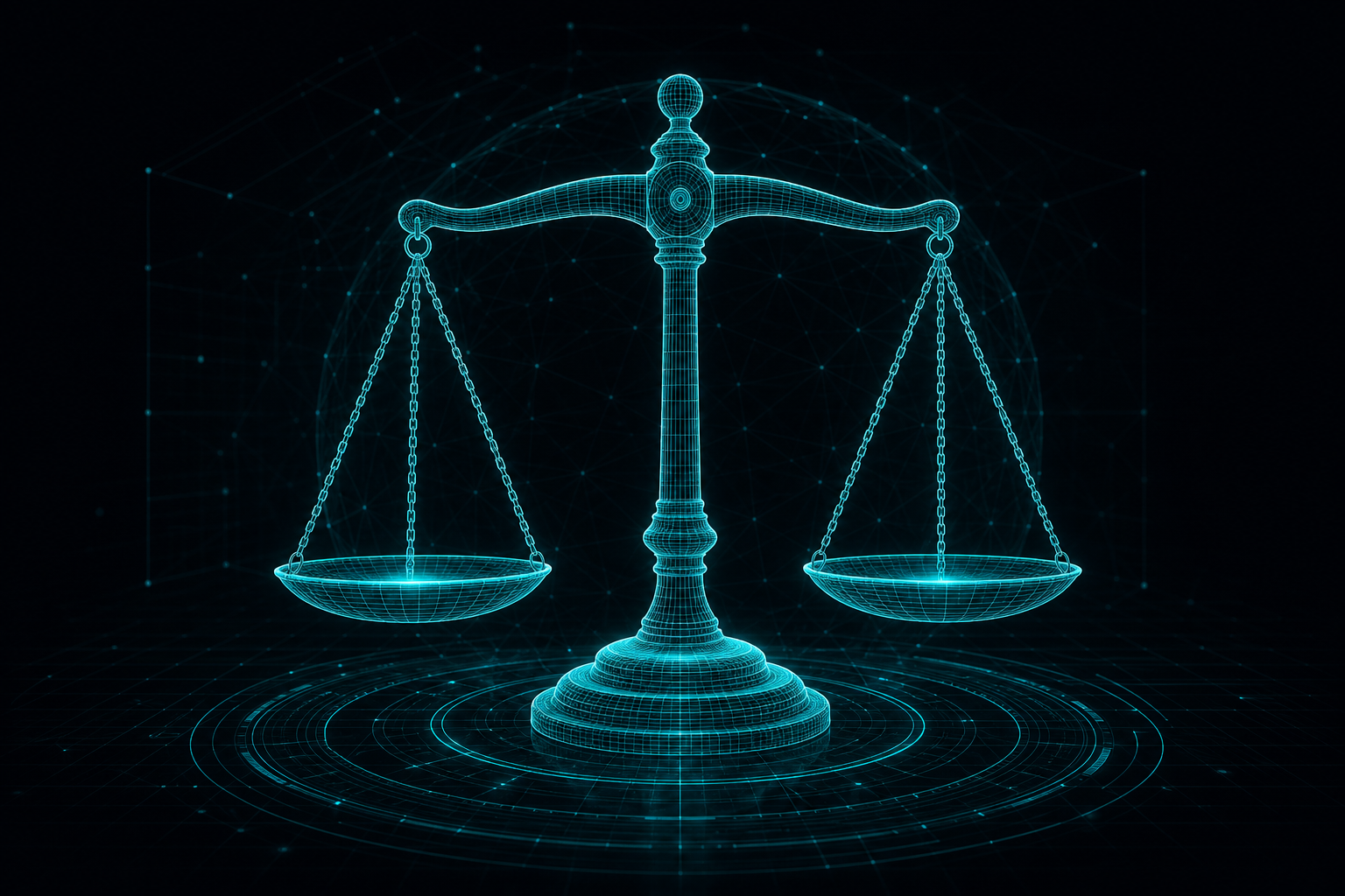 eDiscovery expert witness selection and Daubert reliability, illustrated as balanced scales of justice.